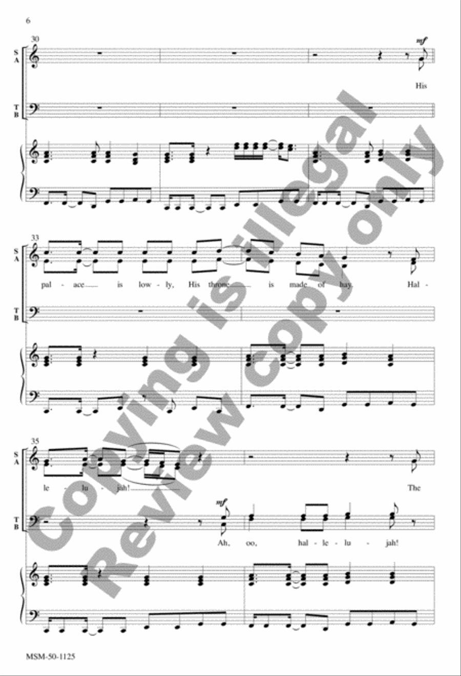 A King Is Born 4-Part scores gallery preview page 6