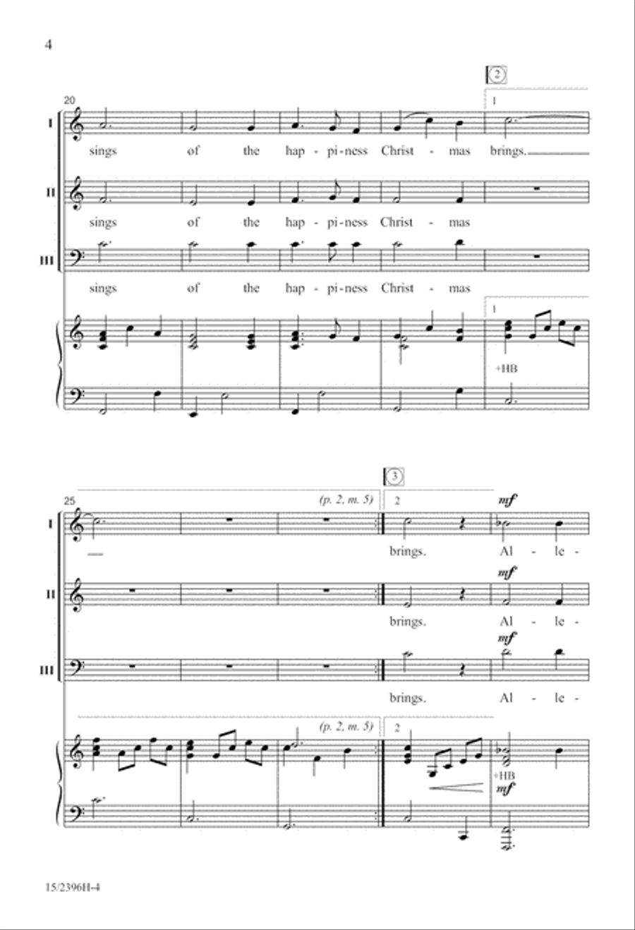 A Star Dances, an Angel Sings 3-Part scores gallery preview page 5