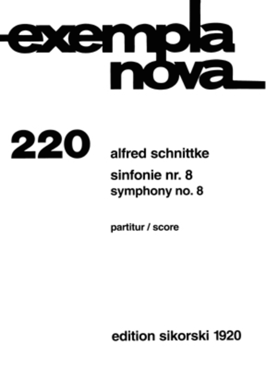 Symphony No. 8 Symphony No. 8 Orchestra scores gallery preview page 1