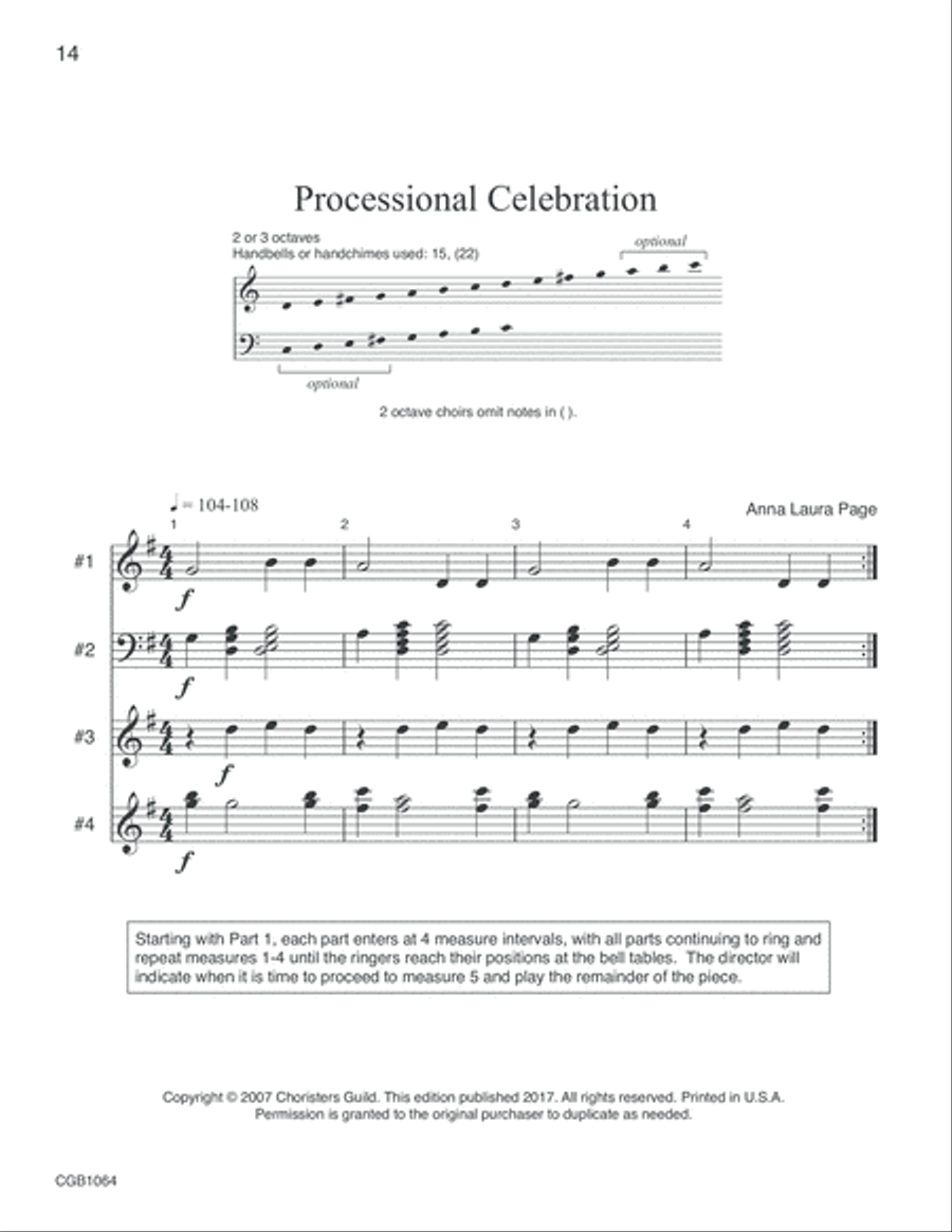 Chime Time Handbell Choir scores gallery preview page 6