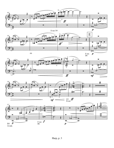 Violin Concerto (2009) Harp part