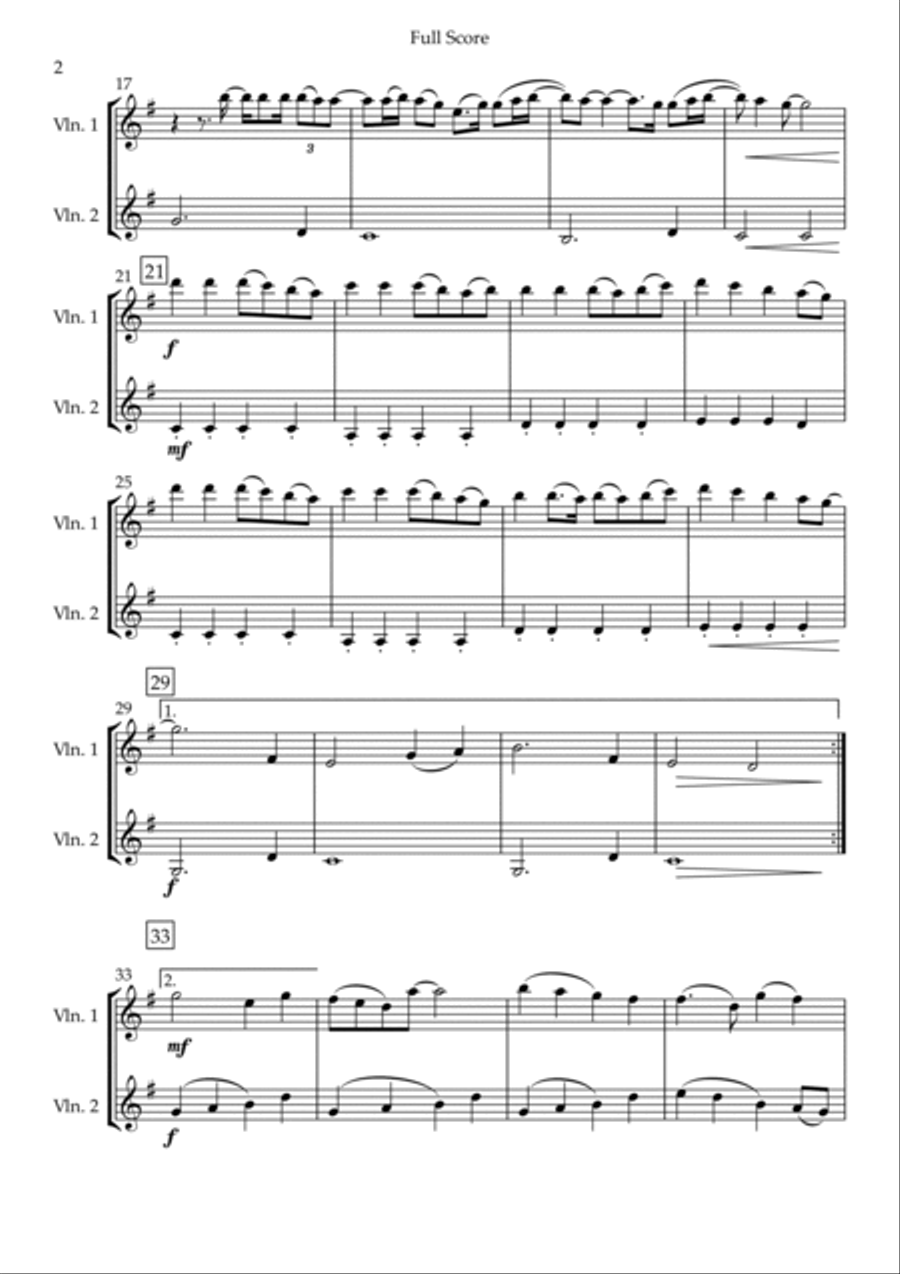 Build My Life String Duet scores gallery preview page 2