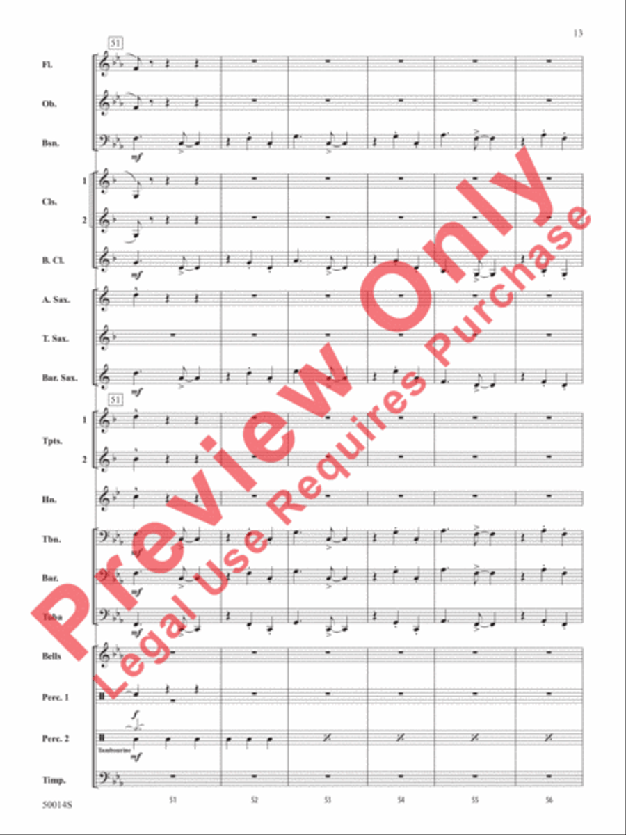 Release the Kraken! Release the Kraken! Concert Band scores gallery preview page 14