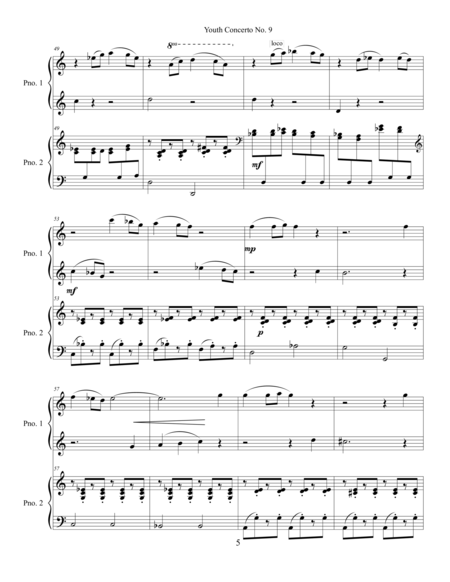 Concerto No. 9 "Boston Concerto" for Piano and Orchestra (First Edition)