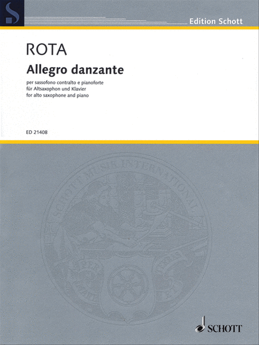 Allegro Danzante Alto Saxophone scores gallery preview page 1