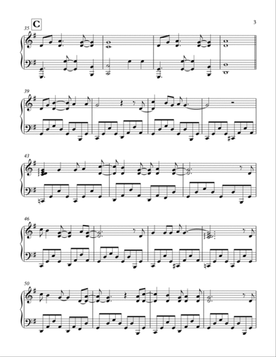 Nightswimming Piano Solo scores gallery preview page 3