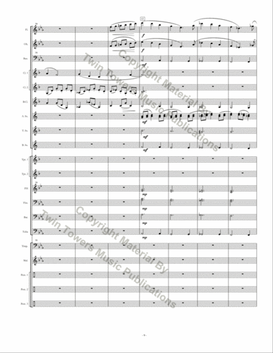 Monuments Monuments Concert Band scores gallery preview page 10