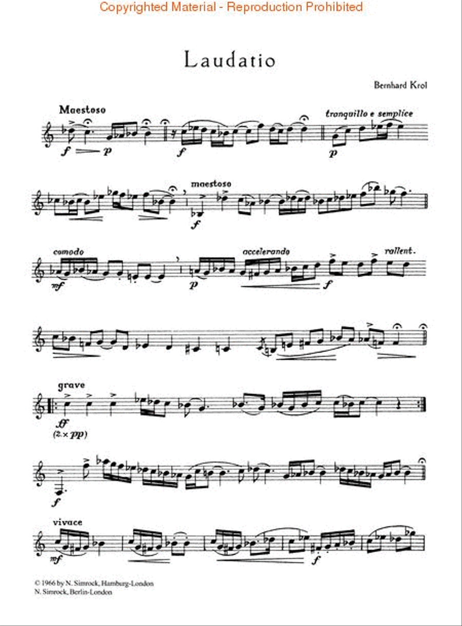 Laudatio Horn Solo scores gallery preview page 2