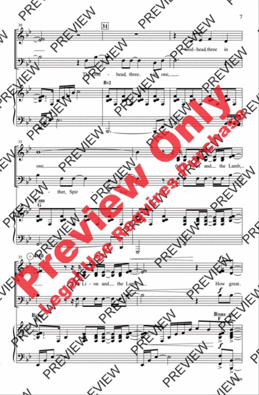 How Great Is Our God How Great Is Our God 3-Part scores gallery preview page 7