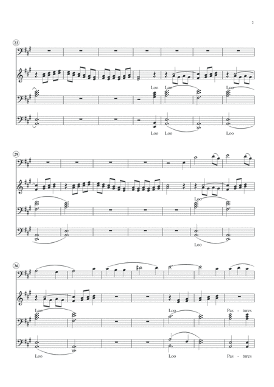 The Lord's My Shepherd The Lord's My Shepherd TTBB scores gallery preview page 3