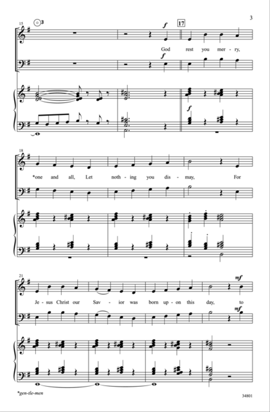 God Rest You Choir scores gallery preview page 3