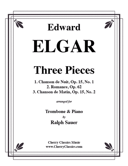 Three Pieces for Trombone and Piano