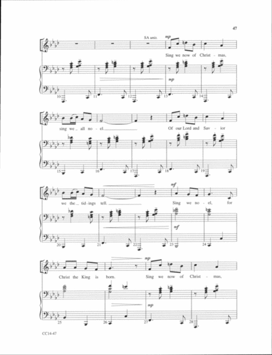 Small Choir Collection - Howard Helvey Christmas SSA SSA scores gallery preview page 3