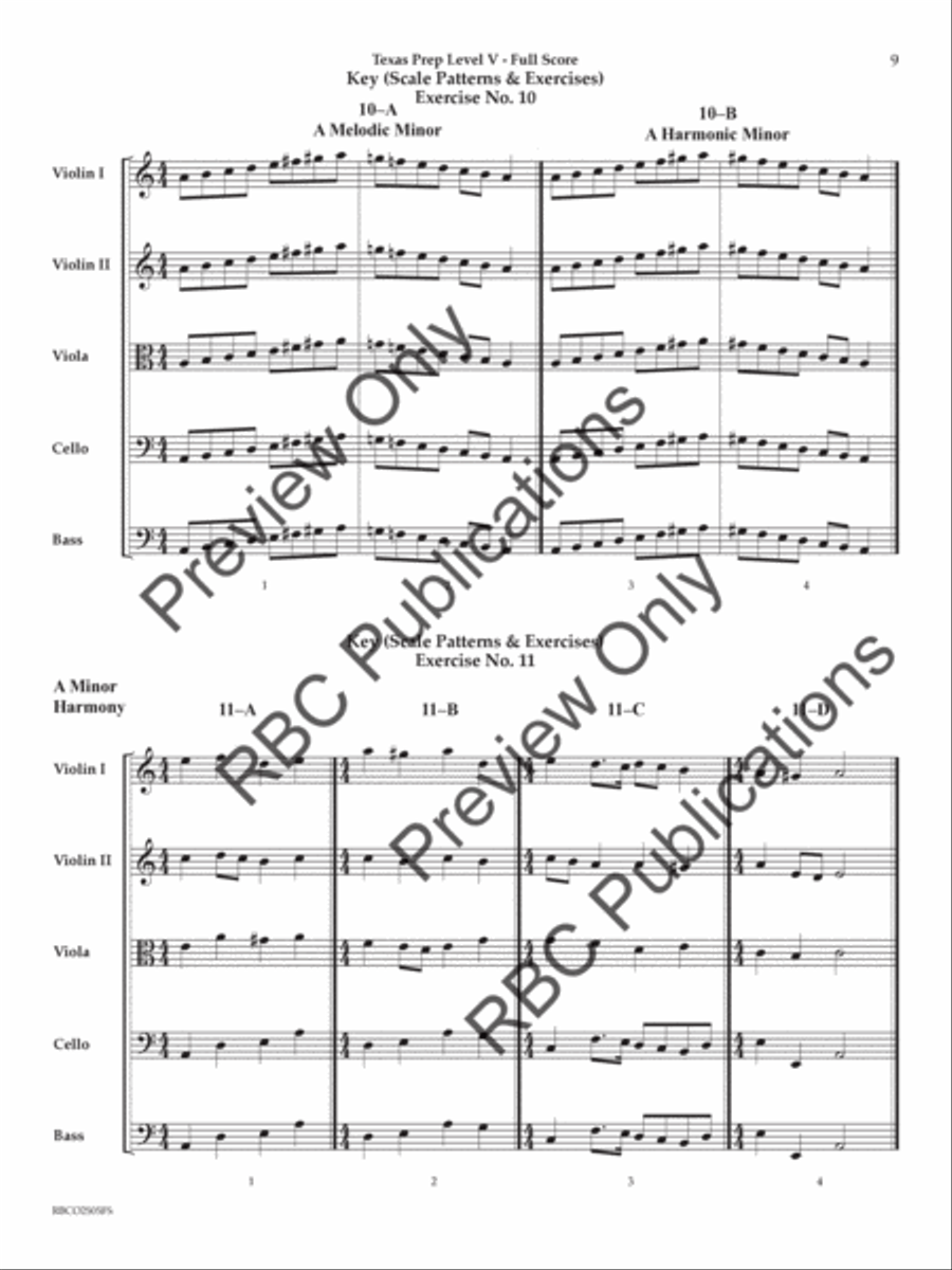 Texas Prep Level V (Score) Orchestra scores gallery preview page 8