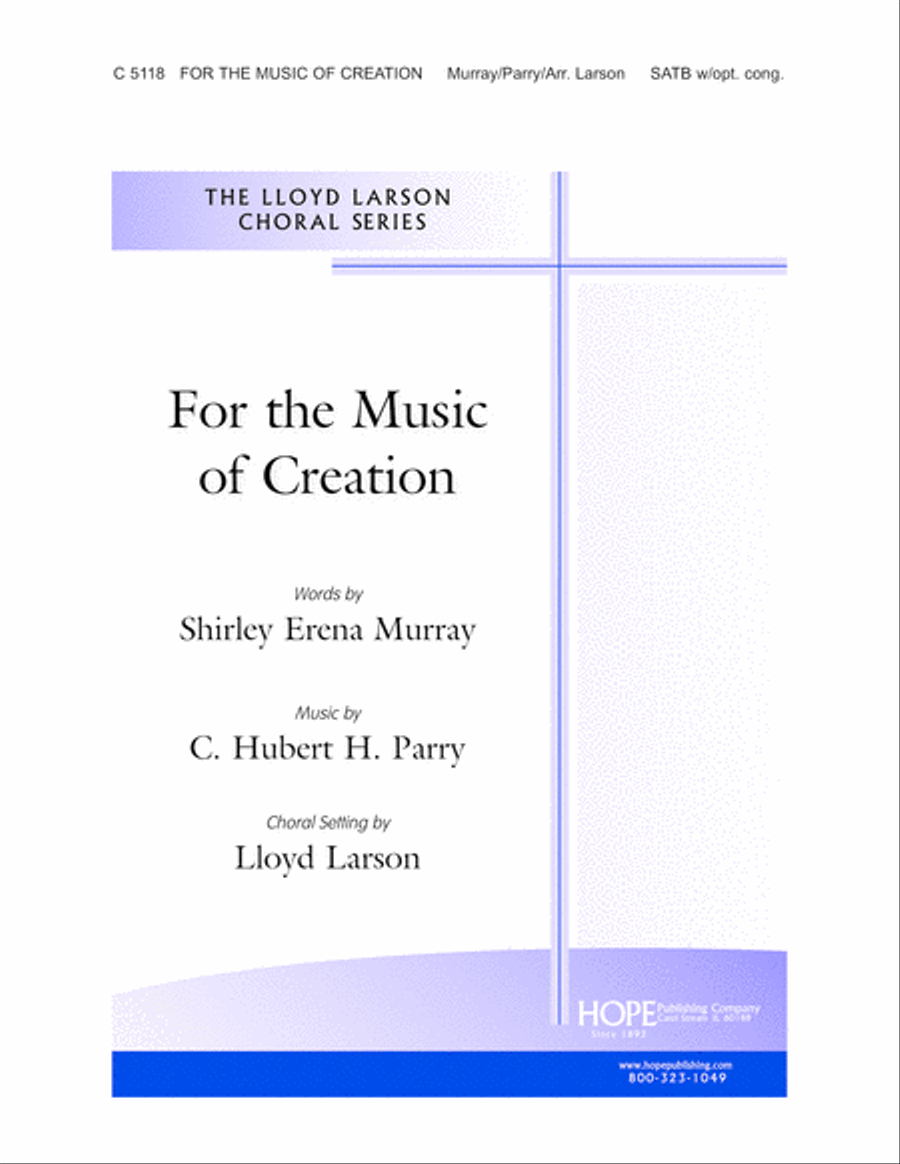 For the Music of Creation Choir scores gallery preview page 1