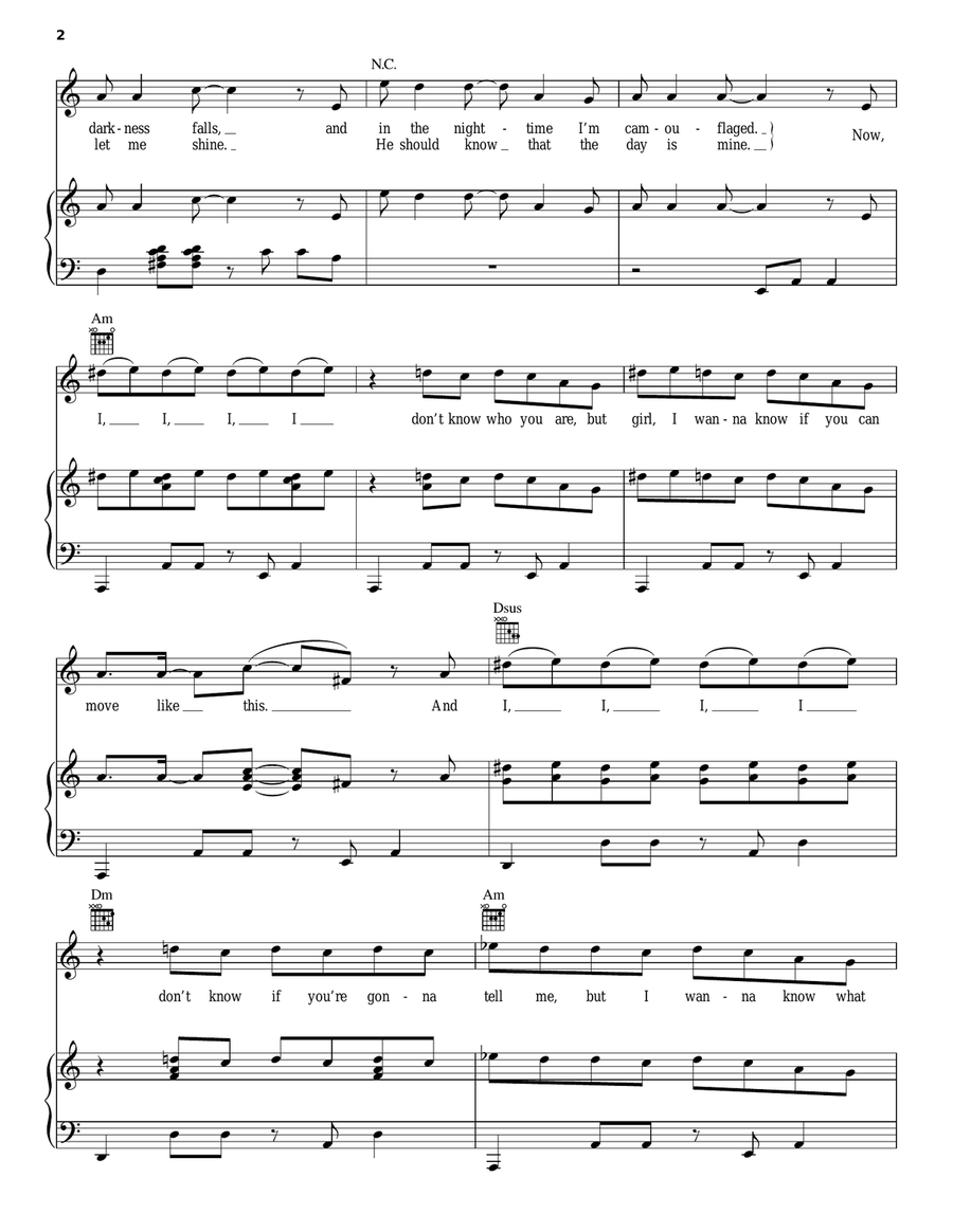 Can You Do This Piano, Vocal, Guitar scores gallery preview page 2