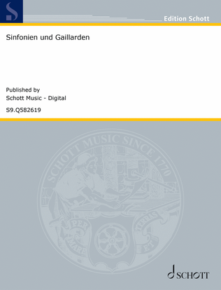 Book cover for Sinfonien und Gaillarden