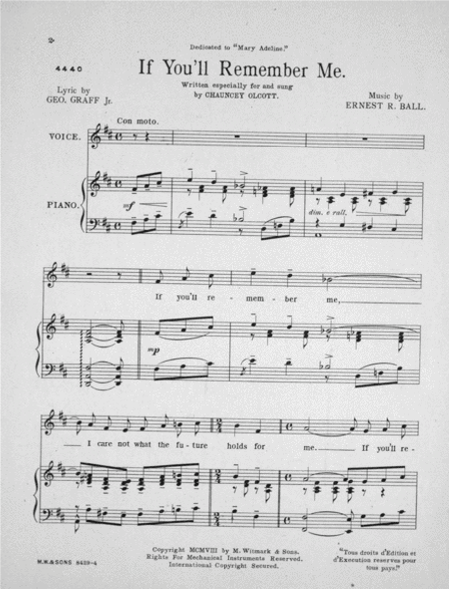 If You'll Remember Me Voice scores gallery preview page 2