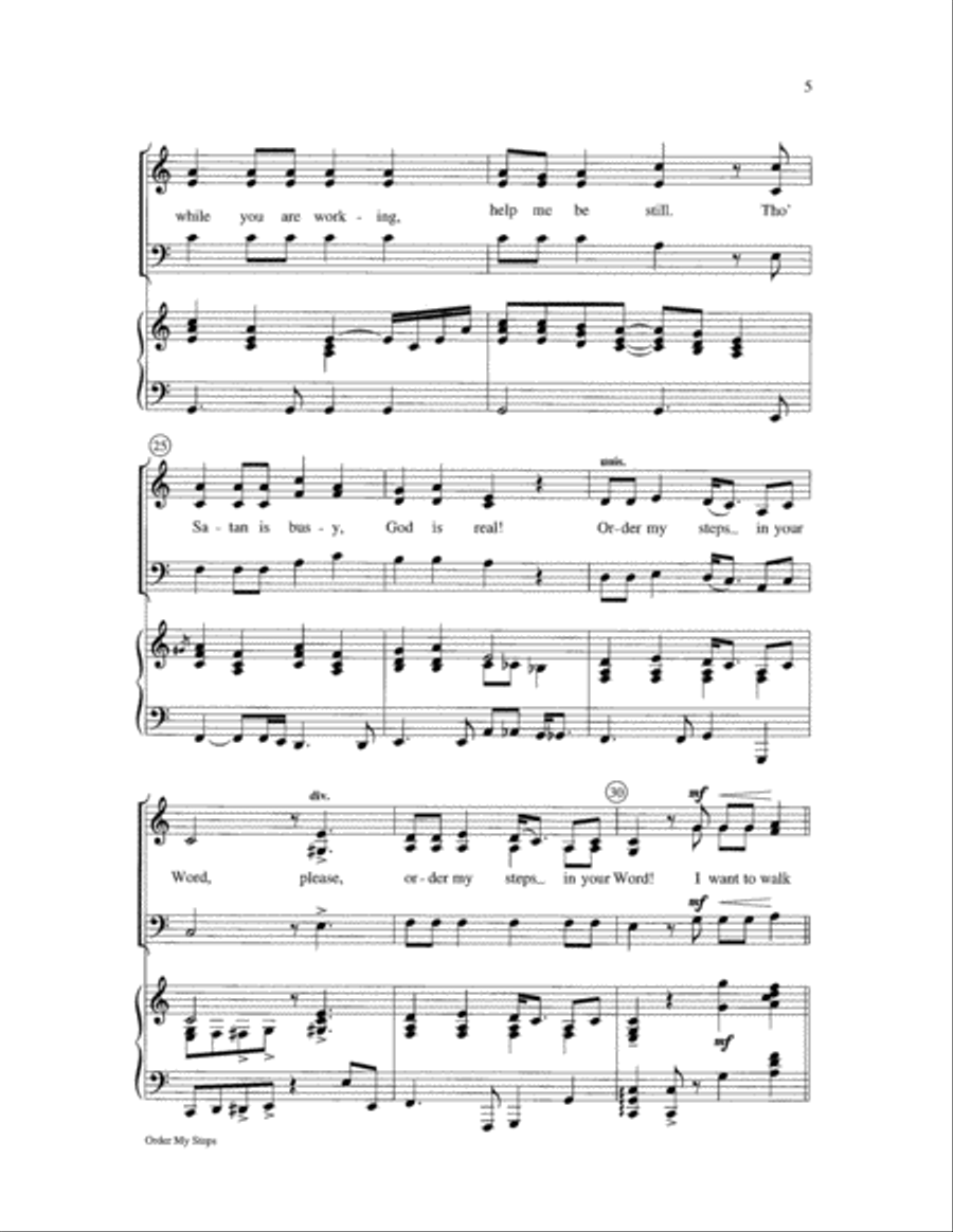 Order My Steps Order My Steps 3-Part scores gallery preview page 5