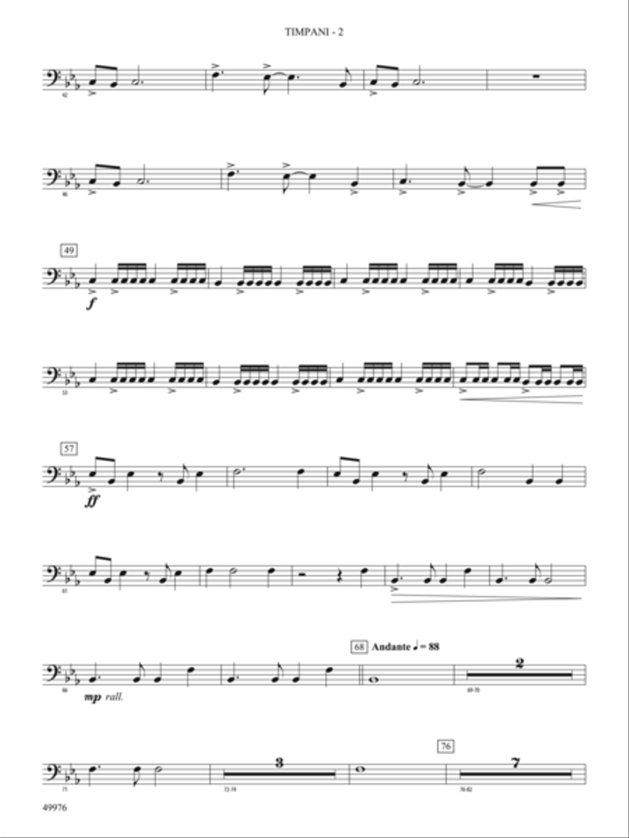 High Flight: Timpani Concert Band scores gallery preview page 2