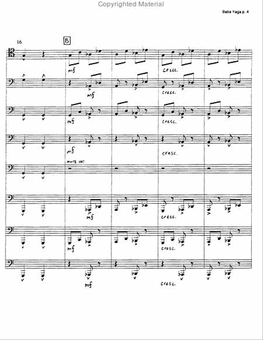 Baba Yaga Baba Yaga Large Ensemble scores gallery preview page 5