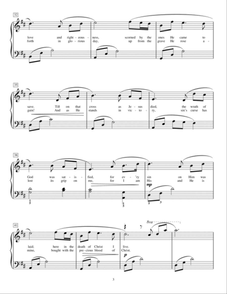 In Christ Alone (arr. Phillip Keveren) Piano Method scores gallery preview page 3