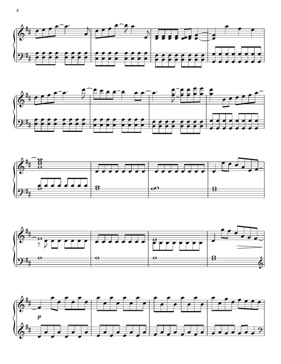 Because Of You Because Of You Piano Solo scores gallery preview page 4