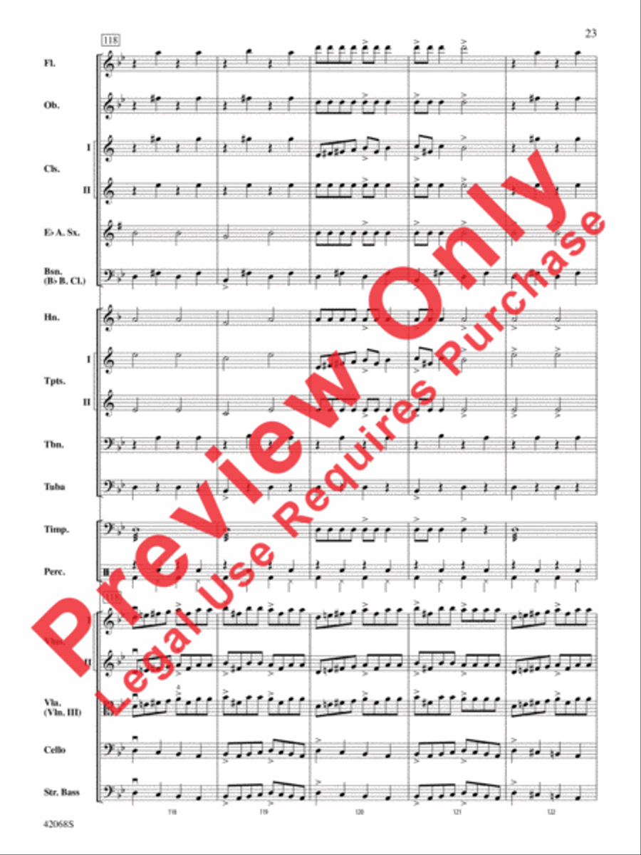 Peer Gynt Suite Selections Full Orchestra scores gallery preview page 24