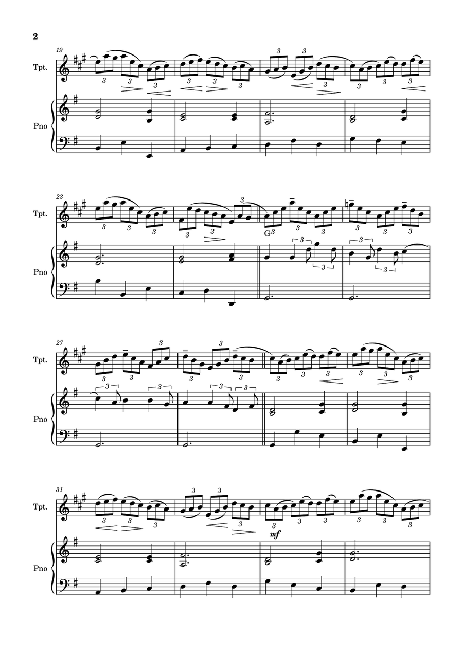 Jesu, Joy Of Men's Desiring (Bach) + FREE Playback + Pdf Solo and Piano Parts B-Flat Trumpet scores gallery preview page 3