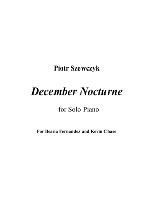 December Nocturne for Piano
