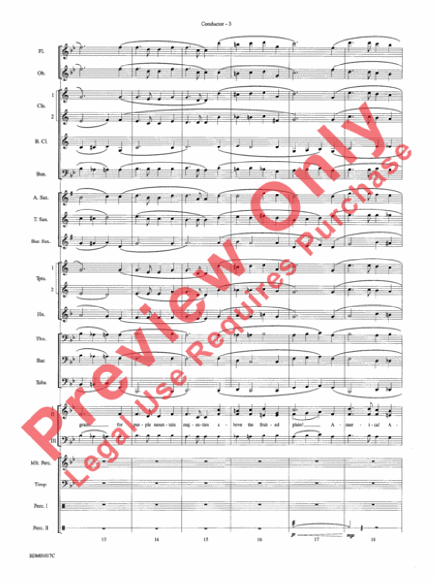 An American Celebration Concert Band scores gallery preview page 6