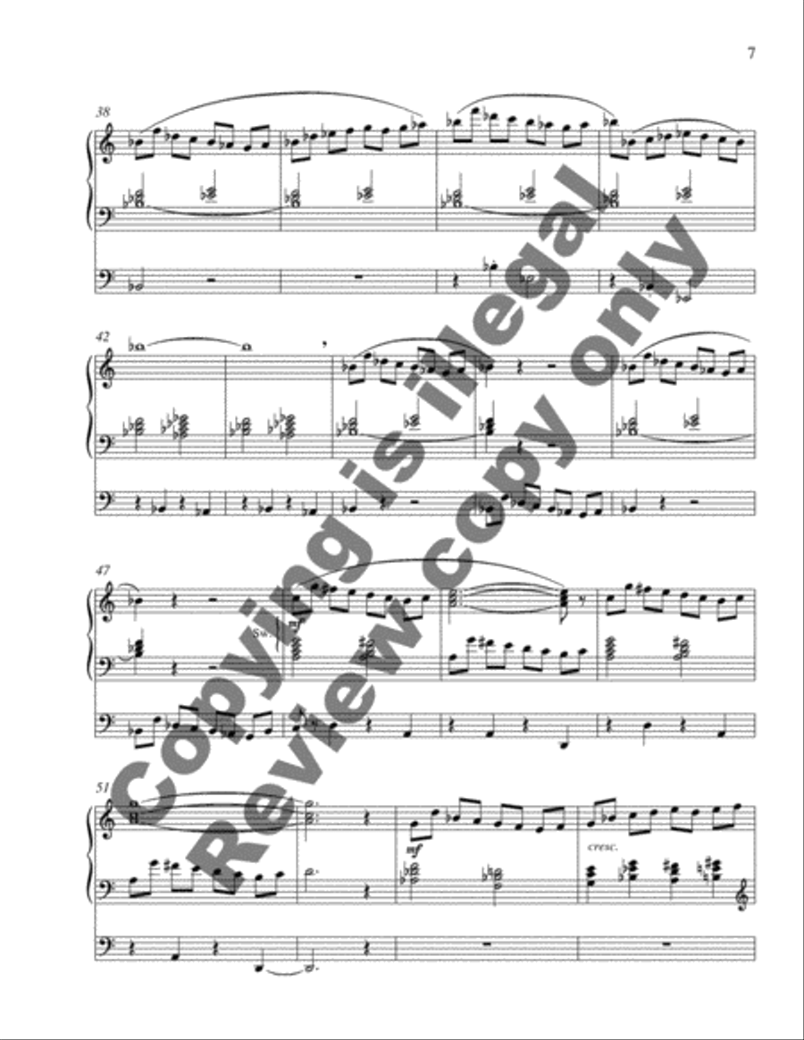 Toccata on Psalm 96 Organ scores gallery preview page 10