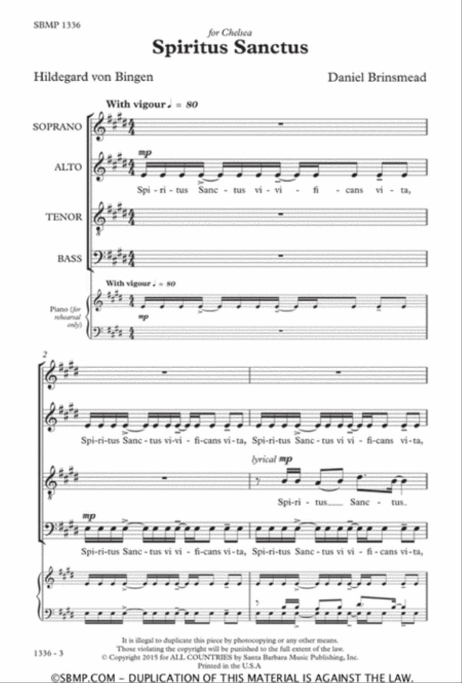 Spiritus Sanctus Divisi scores gallery preview page 2
