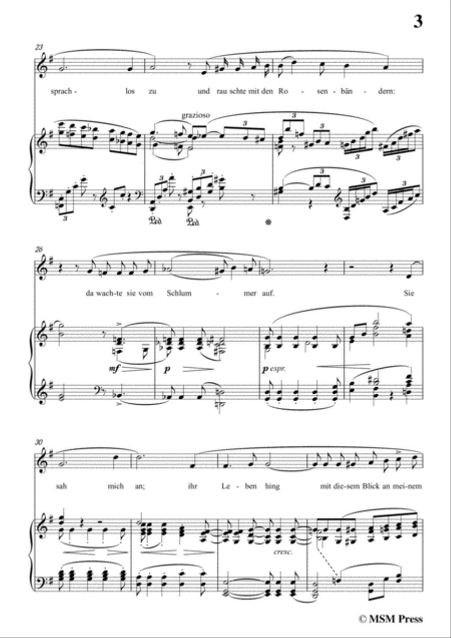 Richard Strauss-Das Rosenband in G Major,for Voice and Piano Richard Strauss-Das Rosenband in G Major,for Voice and Piano Voice Solo scores gallery preview page 5