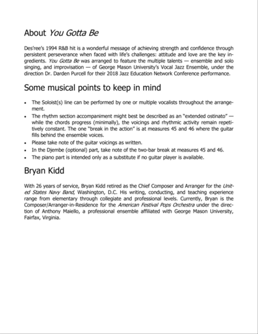 You Gotta Be You Gotta Be Divisi scores gallery preview page 2