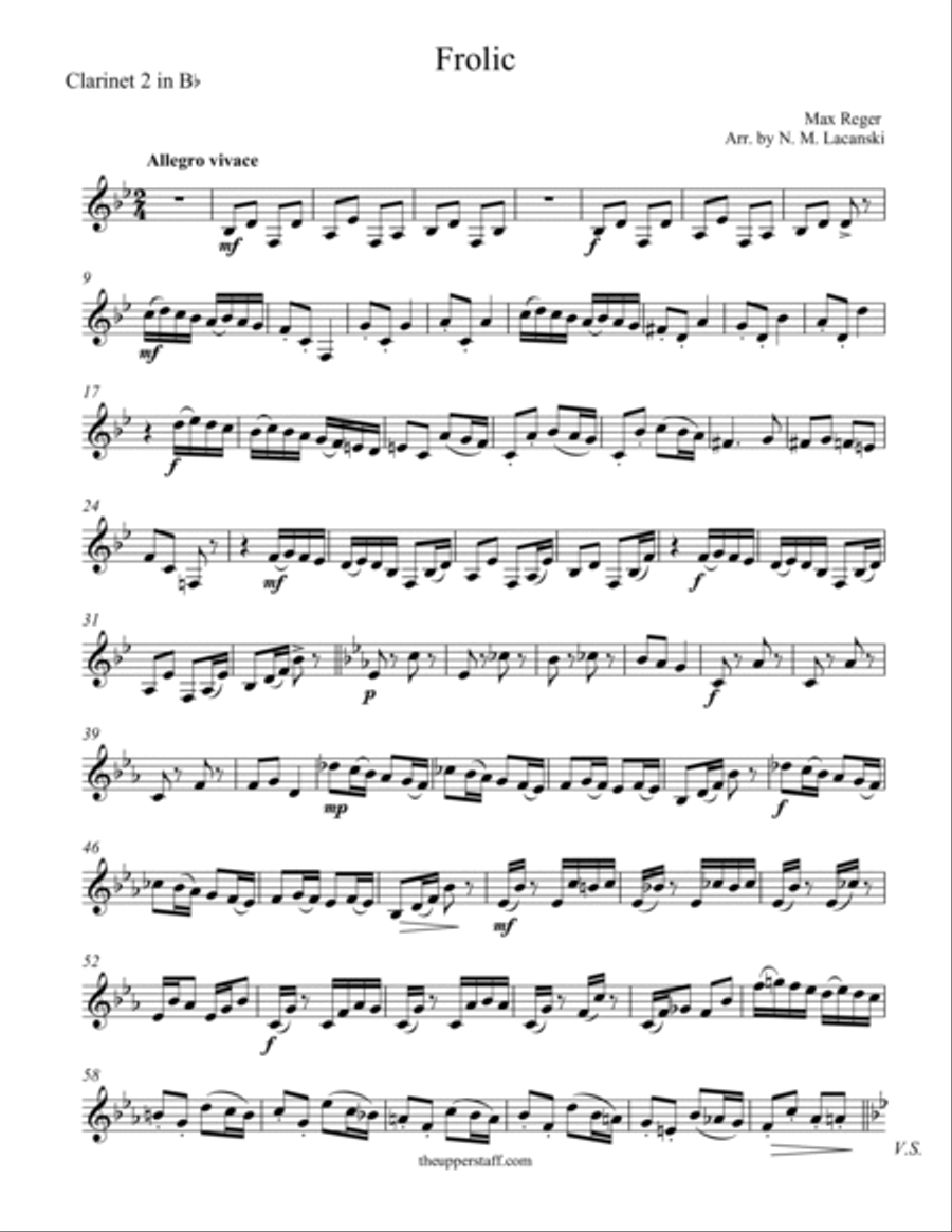 Frolic Clarinet Solo scores gallery preview page 4
