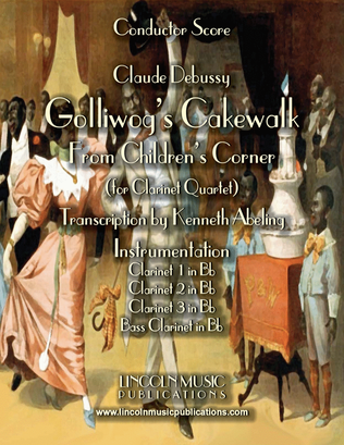 Book cover for Debussy – Golliwog’s Cakewalk from Children’s Corner (for Clarinet Quartet)