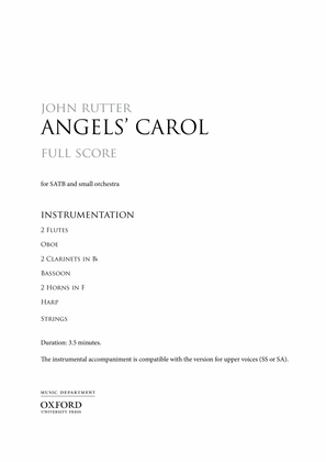 Book cover for Angels' Carol