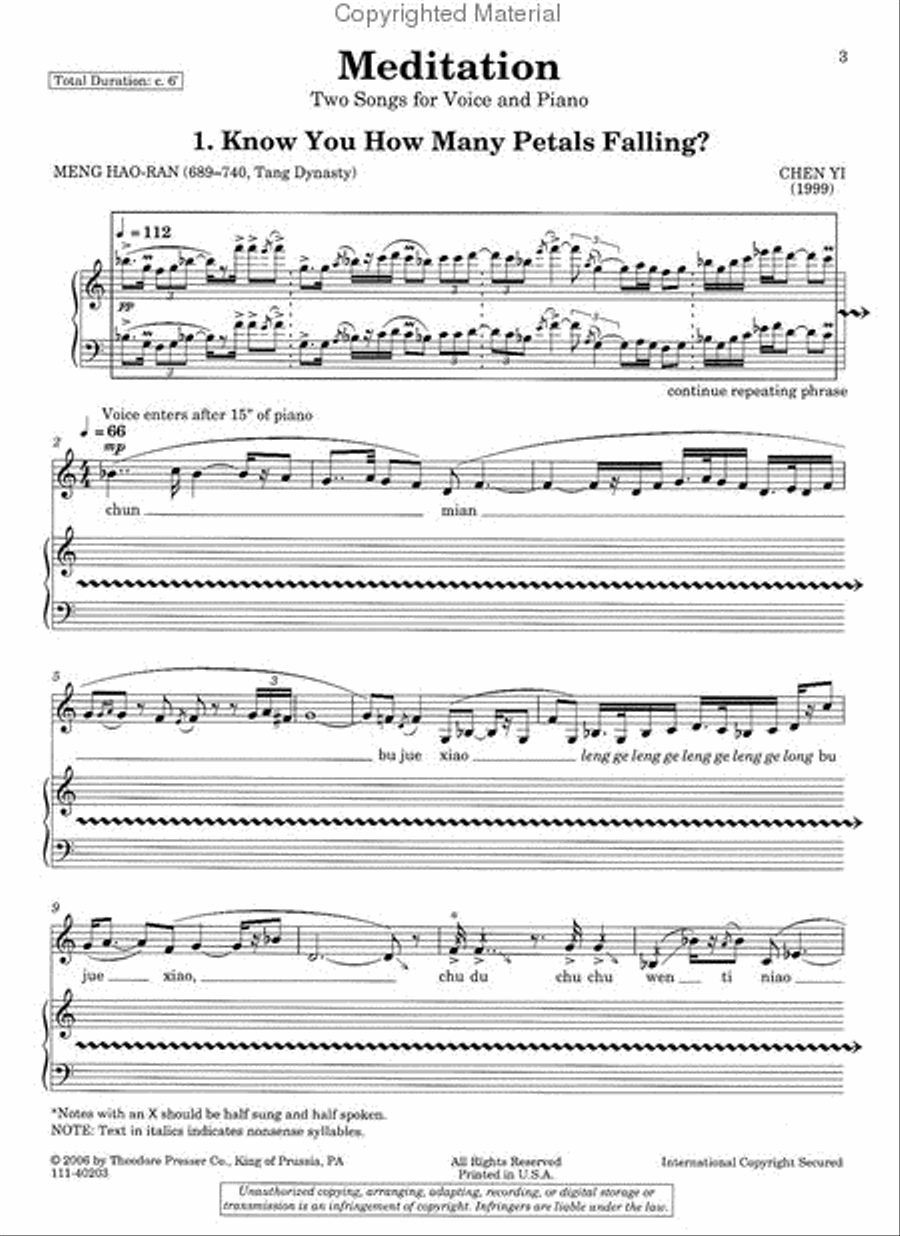 Meditation Chamber Music scores gallery preview page 2