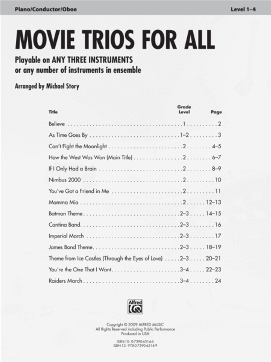 Movie Trios for All Movie Trios for All Small Ensemble scores gallery preview page 2