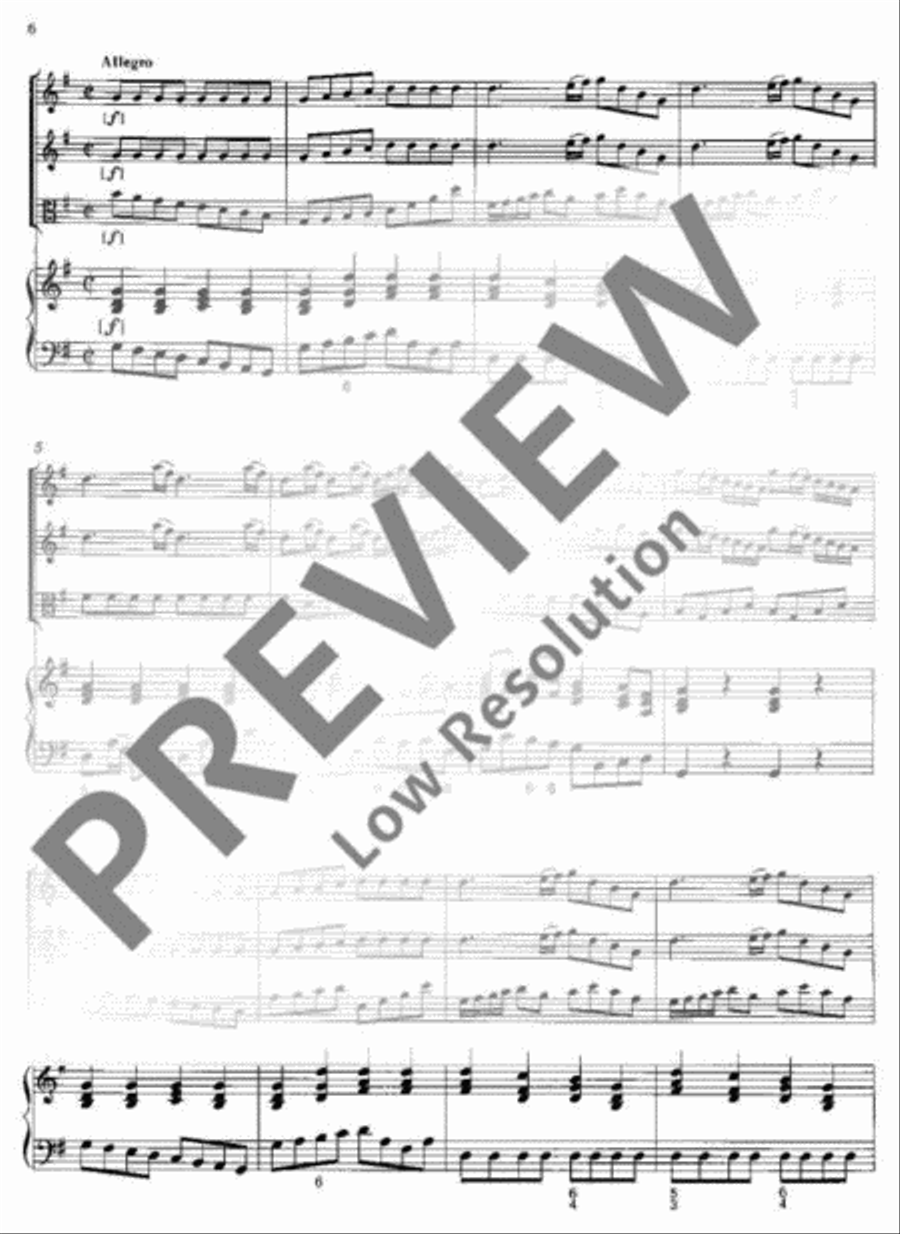 Concerto polonois G Major Basso Continuo scores gallery preview page 7
