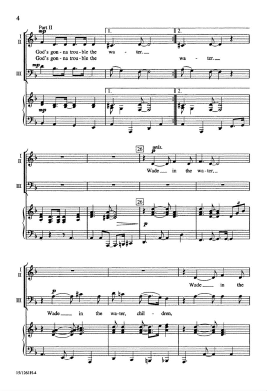 Wade in the Water 3-Part scores gallery preview page 5
