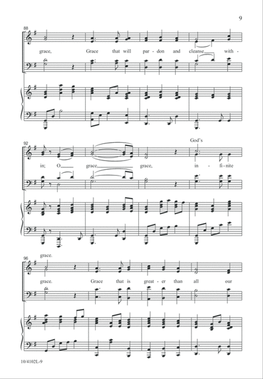 His Grace Will Lead Us Through 4-Part scores gallery preview page 10