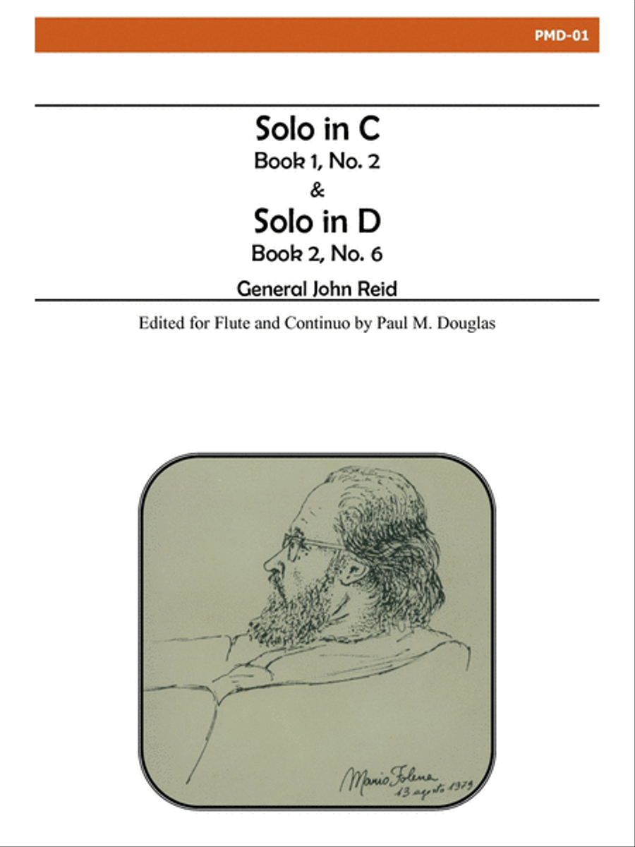 Solo in C Major / Solo in D Major Flute Solo scores gallery preview page 1