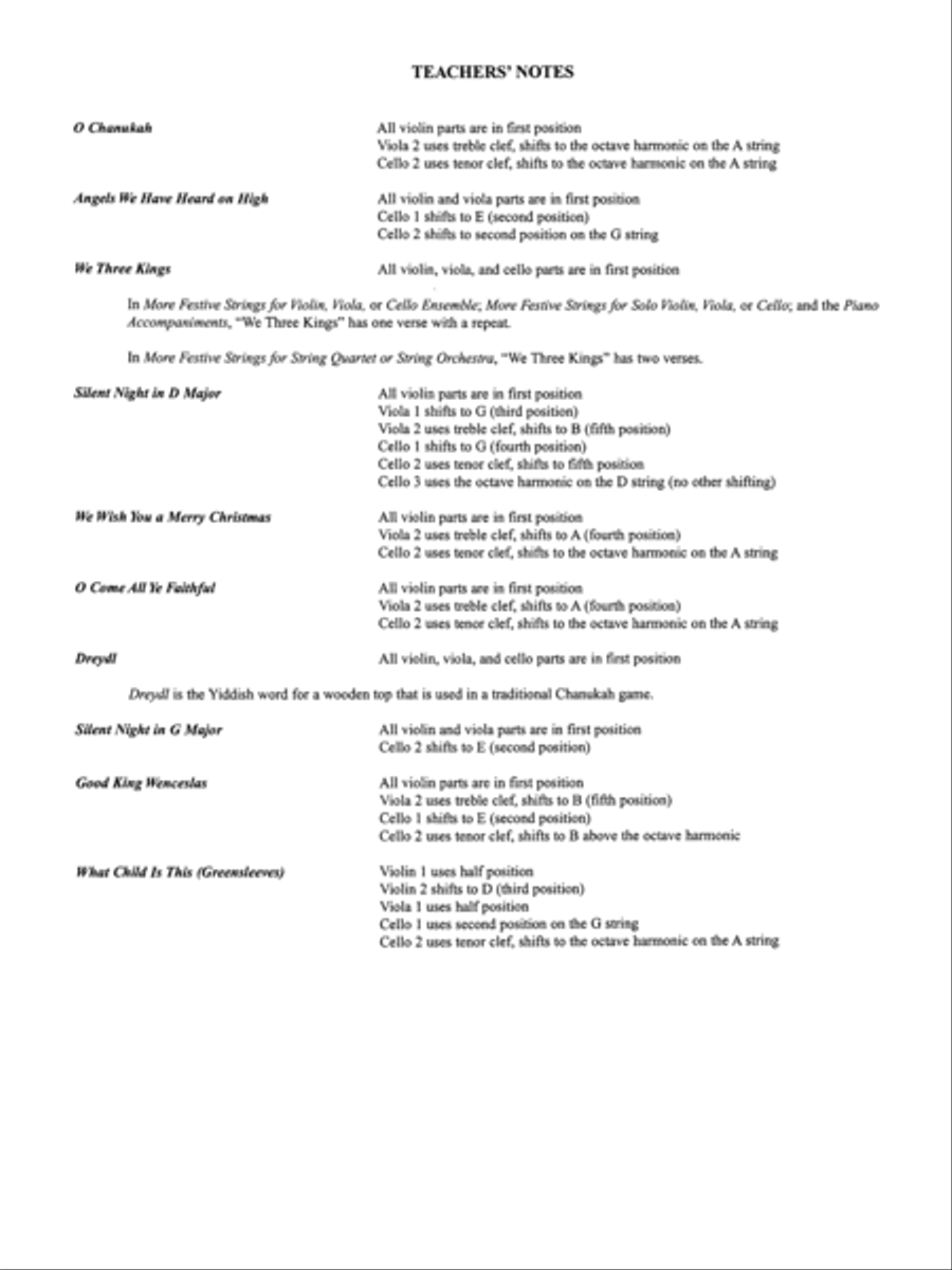 More Festive Strings for Ensemble Collection / Songbook scores gallery preview page 2