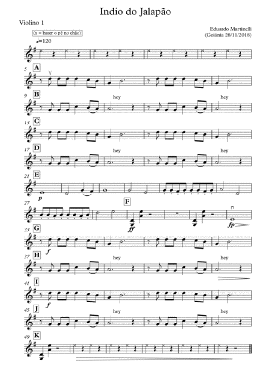 Indian of Jalapão - Brasilian Native Music String Orchestra scores gallery preview page 4