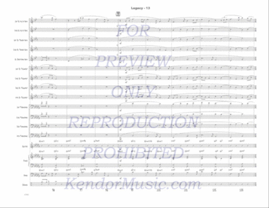Legacy Jazz Ensemble scores gallery preview page 14