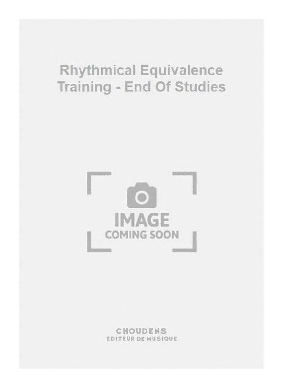 Rhythmical Equivalence Training - End Of Studies Sacred scores gallery preview page 1