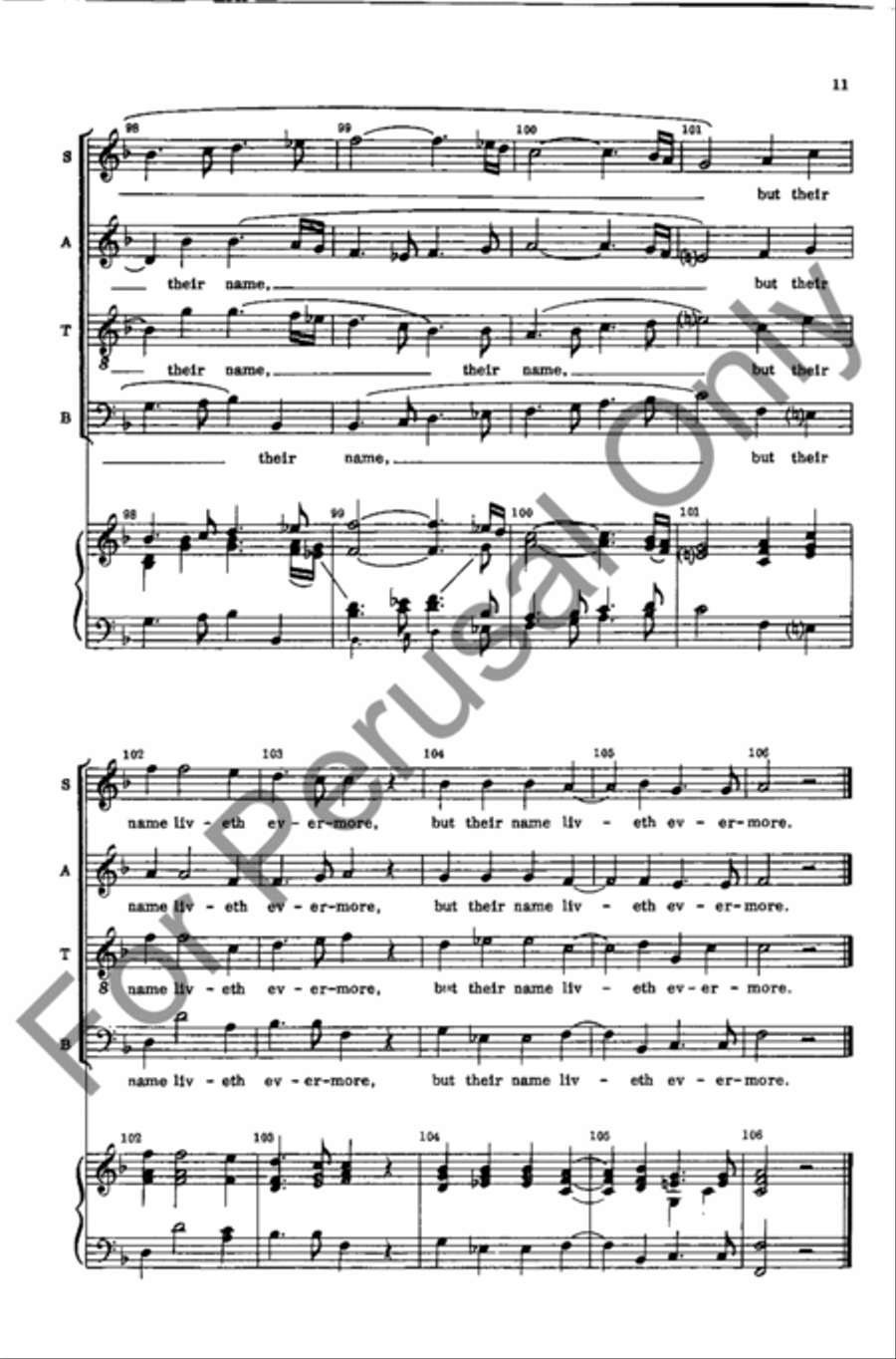 Their Bodies Are Buried In Peace 4-Part scores gallery preview page 11