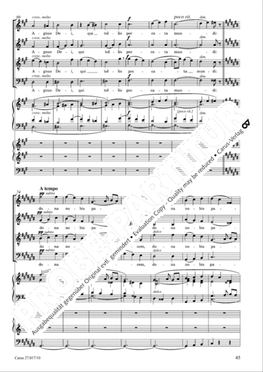 Messe solennelle en ut diese mineur 4-Part scores gallery preview page 46